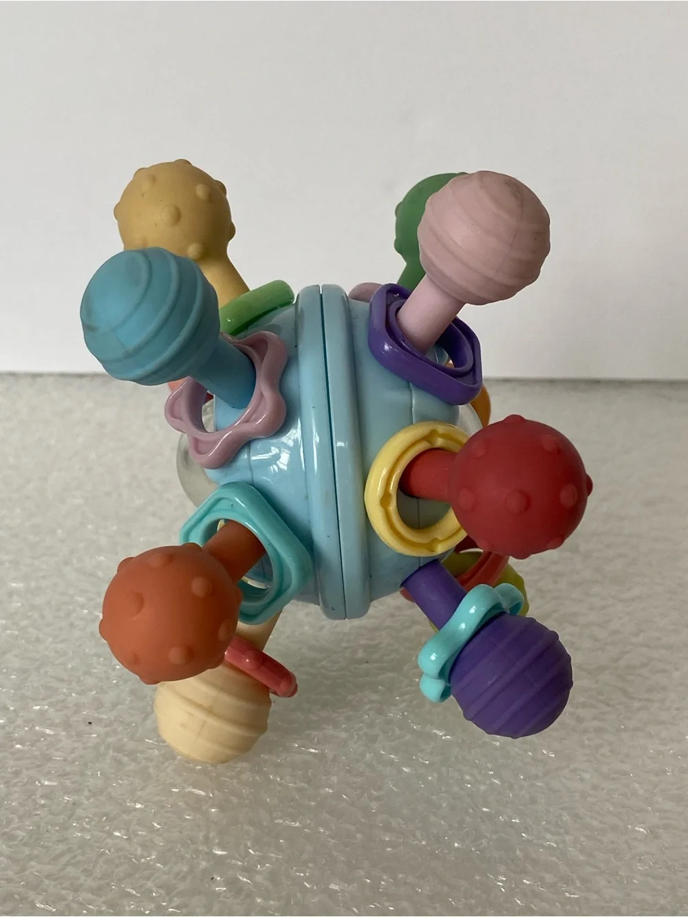 Baby Teething Toy Silicone Teether Rattle Sensory Montessori Infant Toy